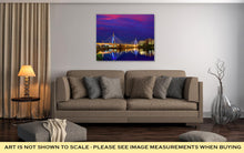 Load image into Gallery viewer, Gallery Wrapped Canvas, Boston Zakim Bridge Sunset Bunker Hill Massachusetts USA