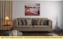 Load image into Gallery viewer, Gallery Wrapped Canvas, Long Exposure Skyline Waterfront Promenade Baltimore Maryland