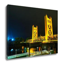 Load image into Gallery viewer, Gallery Wrapped Canvas, Golden Gates Drawbridge In Sacramento