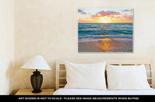 Load image into Gallery viewer, Gallery Wrapped Canvas, Sunrise And Ocean Golden Wave On Miami Beach Floridus