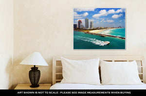 Gallery Wrapped Canvas, Aerial View Of South Miami Beach