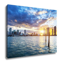 Load image into Gallery viewer, Gallery Wrapped Canvas, Miami City By Night