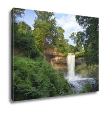 Load image into Gallery viewer, Gallery Wrapped Canvas, Minnehahfalls In Minneapolis Minnesoton Summer Morning
