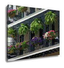 Load image into Gallery viewer, Gallery Wrapped Canvas, New Orleans Decorative Iron Balcony