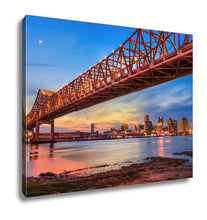 Load image into Gallery viewer, Gallery Wrapped Canvas, New Orleans Louisianusat Crescent City Connection Bridge Over