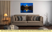 Load image into Gallery viewer, Gallery Wrapped Canvas, Us Capitol Building And Reflection At Sunrise Washington Dc USA