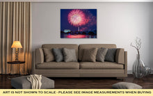 Load image into Gallery viewer, Gallery Wrapped Canvas, Lincoln Memorial Fireworks Over Washington Dc