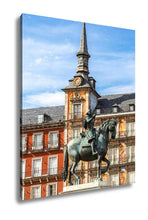 Load image into Gallery viewer, Gallery Wrapped Canvas, Statue Of Philip Iii At Mayor Plaza In Madrid