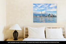 Load image into Gallery viewer, Gallery Wrapped Canvas, Toronto Skyline On Sunny Day Canada