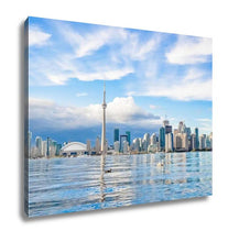 Load image into Gallery viewer, Gallery Wrapped Canvas, Toronto Skyline On Sunny Day Canada
