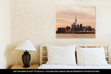 Load image into Gallery viewer, Gallery Wrapped Canvas, Cn Tower Part Of Toronto Skyline From East At Sunset