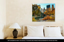 Load image into Gallery viewer, Gallery Wrapped Canvas, Central Park Autumn Buildings Midtown Manhattan New York City