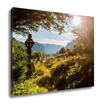 Load image into Gallery viewer, Gallery Wrapped Canvas, Old Faithful Old Celtic Cross Glendalough Wicklow Mountain