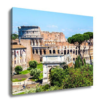 Load image into Gallery viewer, Gallery Wrapped Canvas, View Of Coliseum Fro The Roman Forum In Rome Italy
