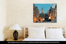 Load image into Gallery viewer, Gallery Wrapped Canvas, Street View Of Trafalgar Square At Night In London