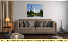 Load image into Gallery viewer, Gallery Wrapped Canvas, Jefferson Memorial St Louis Arch And Reflection