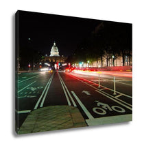 Load image into Gallery viewer, Gallery Wrapped Canvas, Washington Dc United States Capitol Building Night View From