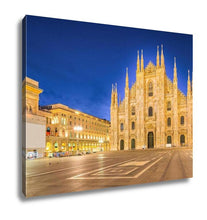 Load image into Gallery viewer, Gallery Wrapped Canvas, Night At The Duomo Of Milan Cathedral In Italy
