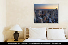 Load image into Gallery viewer, Gallery Wrapped Canvas, New York City Manhattan Skyline Panorama Sunset Aerial View With