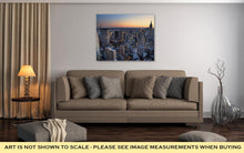 Load image into Gallery viewer, Gallery Wrapped Canvas, New York City Manhattan Skyline Panorama Sunset Aerial View With