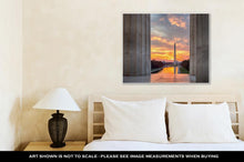 Load image into Gallery viewer, Gallery Wrapped Canvas, Brilliant Sunrise Over Reflecting Pool Dc