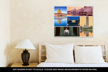 Load image into Gallery viewer, Gallery Wrapped Canvas, Washington Dc Famous Landmarks Picture Collage