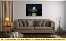 Load image into Gallery viewer, Gallery Wrapped Canvas, View On The Us Capitol In Washington Dc At Night