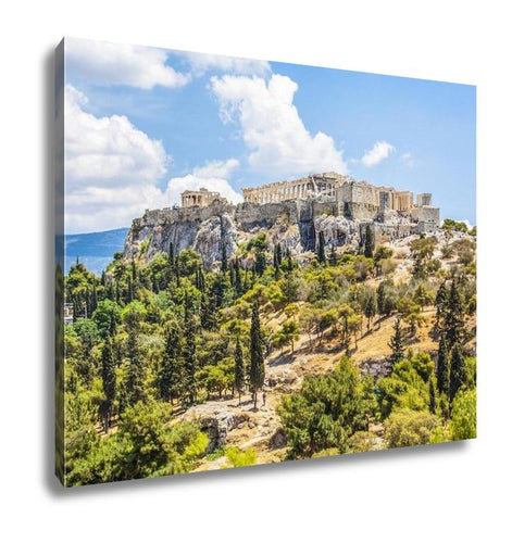 Gallery Wrapped Canvas, Beautiful View Of Ancient Acropolis Athens Greece