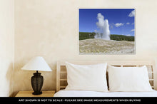 Load image into Gallery viewer, Gallery Wrapped Canvas, Old Faithful Geysrer Eruption Yellowstone National Park