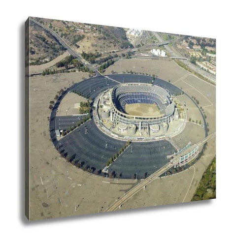 Gallery Wrapped Canvas, Aerial View Of Qualcomm Stadium San Diego