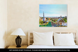Gallery Wrapped Canvas, Barcelona Spain July 25 The Famous Park Guell On July 25 20