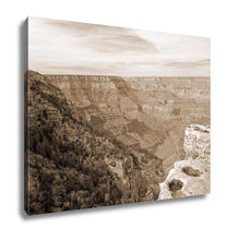 Load image into Gallery viewer, Gallery Wrapped Canvas, Grand Canyon Rocks Sepia
