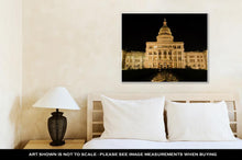 Load image into Gallery viewer, Gallery Wrapped Canvas, Capitol Of Texas In Austin At Night
