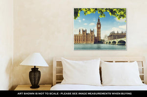 Gallery Wrapped Canvas, Big Ben In Sunny Day London