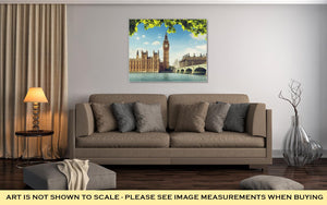 Gallery Wrapped Canvas, Big Ben In Sunny Day London