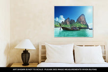 Load image into Gallery viewer, Gallery Wrapped Canvas, Boats On Railay Beach In Krabi Thailand