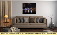 Load image into Gallery viewer, Gallery Wrapped Canvas, Downtown Of Miami Night Skyline Landscape City