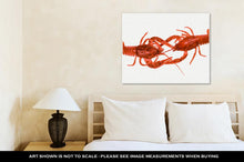 Load image into Gallery viewer, Gallery Wrapped Canvas, New Orleans Crawfish Isolated On White Close Up