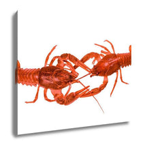 Load image into Gallery viewer, Gallery Wrapped Canvas, New Orleans Crawfish Isolated On White Close Up