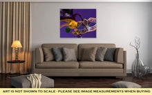 Load image into Gallery viewer, Gallery Wrapped Canvas, Mardi Gras Or Carnival Mask On Purple
