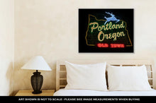 Load image into Gallery viewer, Gallery Wrapped Canvas, Historic Portland Oregon Old Town Sign