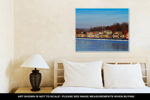 Load image into Gallery viewer, Gallery Wrapped Canvas, The Famed Philadelphias Boathouse Row In Fairmount Dam Fishway