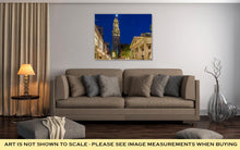 Load image into Gallery viewer, Gallery Wrapped Canvas, Custom House Tower And Quincy Market At Night Boston USA