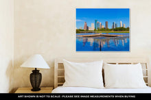 Load image into Gallery viewer, Gallery Wrapped Canvas, Houston Skyline And Memorial Reflection Texas Us