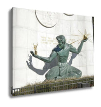Load image into Gallery viewer, Gallery Wrapped Canvas, Spirit Of Detroit Statue