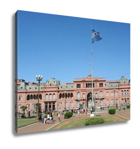 Gallery Wrapped Canvas, Casa Rosada On Plaza De Mayo At Buenos Aires