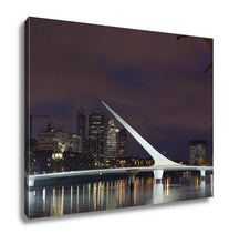 Load image into Gallery viewer, Gallery Wrapped Canvas, Puerto Madero By Night Buenos Aires