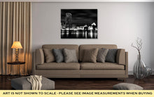 Load image into Gallery viewer, Gallery Wrapped Canvas, Long Exposure Of The Colorful Baltimore Skyline At Night Maryla