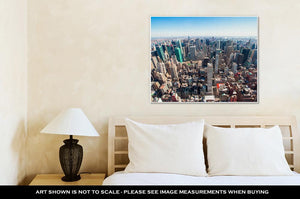 Gallery Wrapped Canvas, Beautiful New York City Skyline With Urban Skyscrapers Early In The Morning