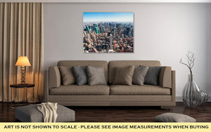 Gallery Wrapped Canvas, Beautiful New York City Skyline With Urban Skyscrapers Early In The Morning